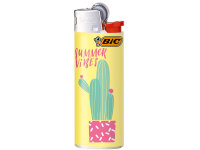 BIC Mini J25 Reibrad Feuerzeuge "Summer Cactus", 50er Display*