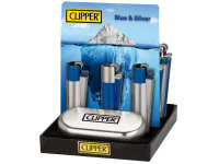 Clipper Metal Large Blue & Silver  inkl. Geschenkbox,...