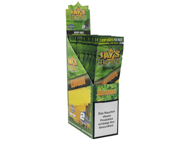 Jay´s Blunts Hemp Wraps - ELDORADO, (Ananas Shake), 25er Display