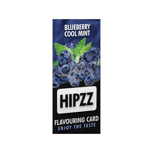 HIPZZ Blueberry Cool Mint (Blaubeere/ kühle Minze) Aroma Card, 20er Box