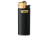 BIC Mini J25 Reibrad Feuerzeuge "Schwarz/Gold",...