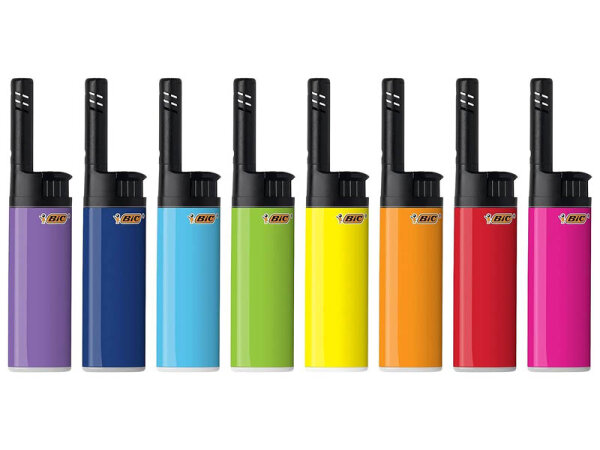 BIC Stabfeuerzeuge mini, J38 EZ-REACH - farblich sortiert 20er Display