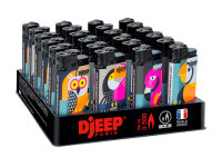 DJEEP Feuerzeuge "Fluo Bird" versch. Farben;...