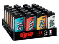 DJEEP Feuerzeuge "Positiv Mood" versch. Farben;...