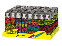 Clipper Jet Flame Large MANDALA LEAVES, 48er Display