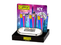 Clipper Metal Jet Flame Large ICY, Jetflame, 12er Display