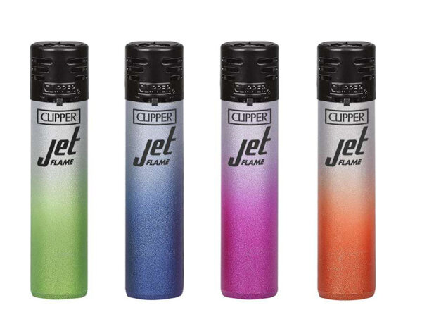 Clipper Jet Flame Large SILVER GRADIENT, 48er Display
