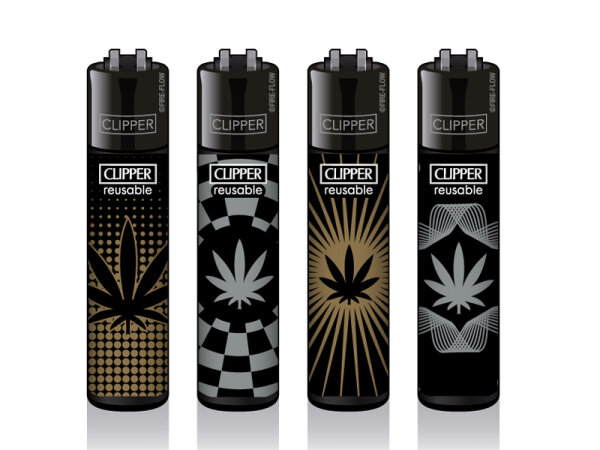 Clipper Large GOLD & SILVER LEAVES; 48er Display