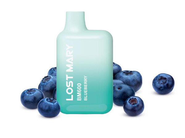 Lost Mary BM600 "Blueberry" (Blaubeere) E-Shisha - 20mg - ca. 600 Züge