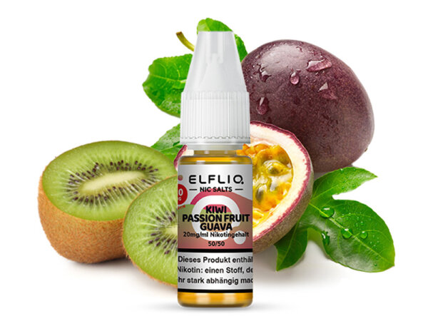 ELFBAR Elfliq - Kiwi Passion Fruit Guava (Kiwi, Passionsfrucht, Guave) - Liquid - 20 mg/ml - 10 ml