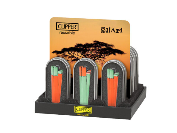 Clipper Metal Large Safari, 12er Display