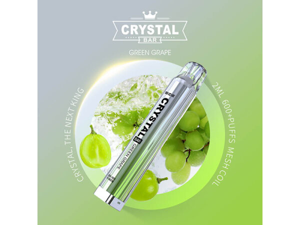 Crystal Bar - Green Grape (Grüne Traube) - E-Shisha - 2% Nikotin - 600 Züge