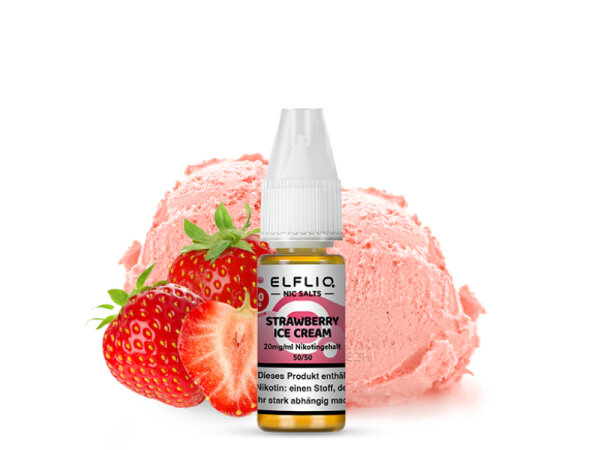 ELFBAR Elfliq - Strawberry Ice Cream (Erdbeer-Eis) - Liquid - 20 mg/ml - 10 ml