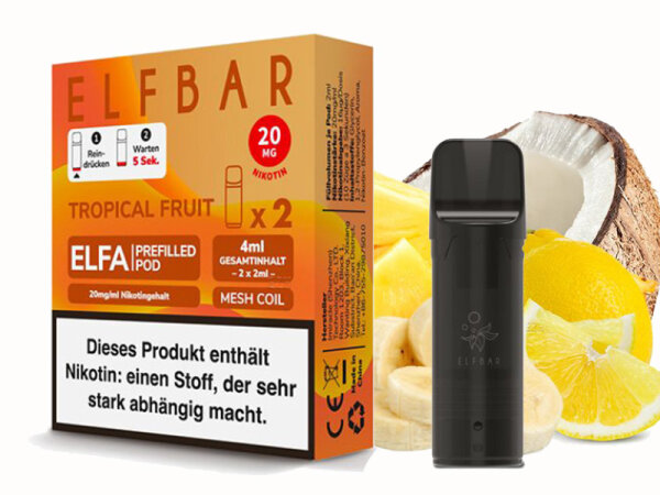 ELFBAR ELFA Prefilled Pod - Tropical Fruit (Tropische Früchte) - 20mg - 2er Set