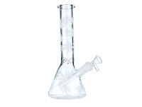 Glasbong "ICE" konisch; Hanf weiß,...