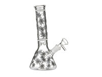 Glasbong "Super Heroes ICE" konisch; Hanfblatt,...