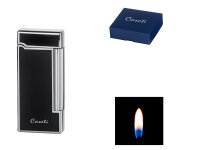 Sturmfeuerzeug "Caseti" Stein schwarz-matt/...