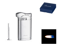 Pfeifenfeuerzeug "Caseti" Piezo chrom, mit...