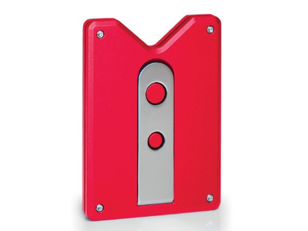 Zigarrenbohrer "Caseti" mit Ständer, rot