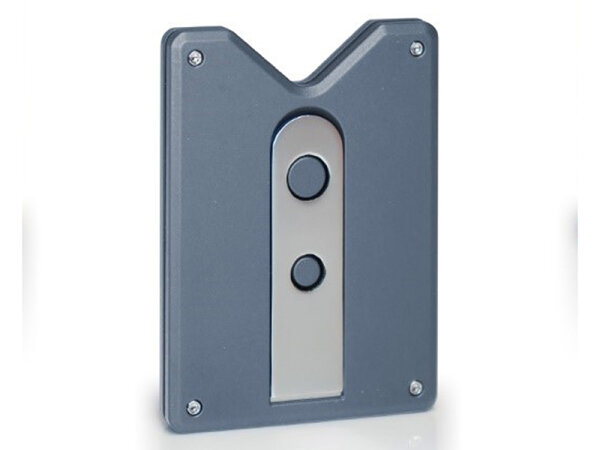 Zigarrenbohrer "Caseti" mit Ständer, graublau