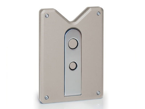 Zigarrenbohrer "Caseti" mit Ständer, grau