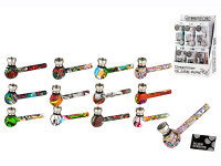 Glaspfeife "Dreamliner"  sortiert, 24er Set