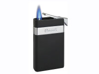 Metallfeuerzeug Jet Chrom Black