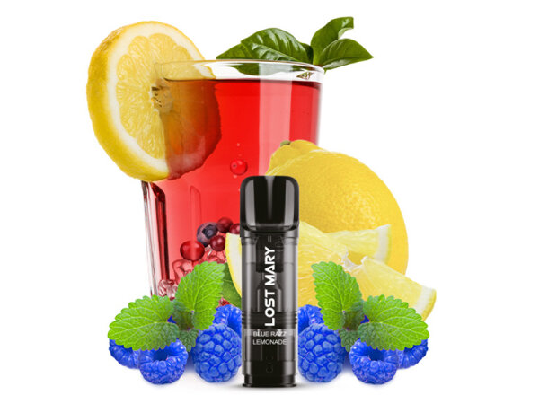 Lost Mary TAPPO CP Prefilled Pod - Blue Razz Lemonade (Blaue Himbeer-Limonade) - 20mg - 2er Set