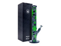 Glasbong "Leaves Green" Black Leaf, Höhe...