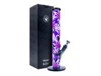 Glasbong "Pink Leaves" Black Leaf, Höhe...