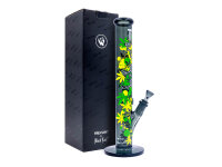 Glasbong "THC Molecule" Black Leaf, Höhe...
