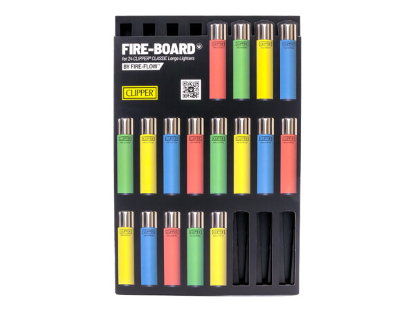 FIRE-BOARD® - Display for 24 Clipper-Feuerzeuge