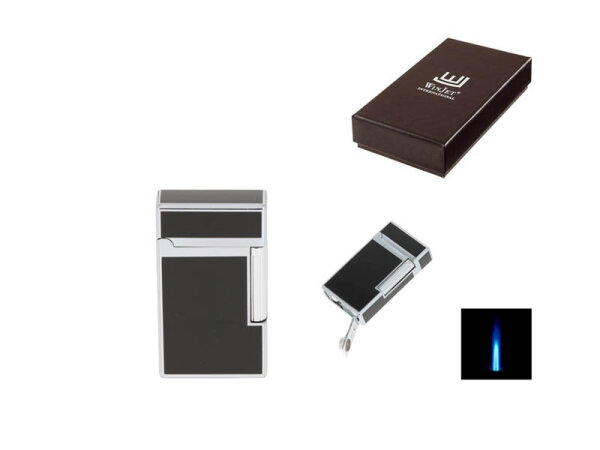 Sturmfeuerzeug "Winjet" schwarz/chrom, Jet-Flame