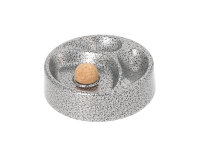 Angelo Pfeifenascher Metall schwarz Crackle, 2 Ablagen,...