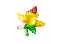 Aschenbecher Hanfblatt bunt, 14,5x 12cm H. 4,5cm, 2er Set