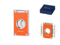 Zigarrenabschneider "Caseti" orange, 2 Klingen,...
