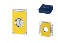 Zigarrenabschneider "Caseti" gelb, 2 Klingen,...