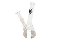 Glasbong "Hanf" transp./ schwarz; konisch;...