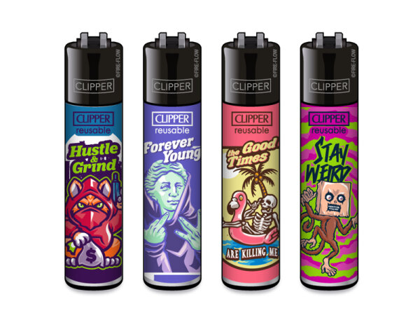 Clipper Large MIX SLOGAN #8, 48er Display