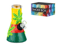 Glasbong "Hanf"bunt; Ice; Höhe 20 cm;...