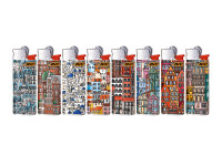 BIC Mini J25 Reibrad Feuerzeuge "Cities", 50er...