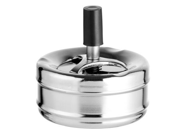 Drehaschenbecher "Chrom"; Ø 9cm, einzeln