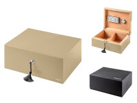 Humidor Caseti "Paris" Set; grau-beige,...