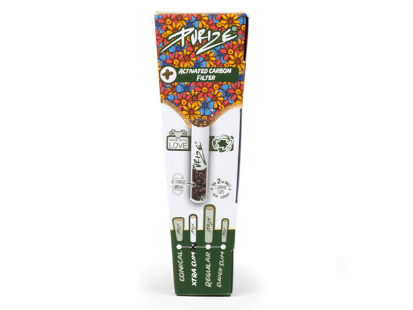 PURIZE Pre-Rolled Cones; XTRA Slim Size; Ø 6mm; 30er Pack (á 3 Stück)