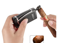 Zigarrenfeuerzeuge "Varsovie", 2er Blaue Flamme, 6er Display