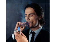 Zigarrenfeuerzeug "Monaco", 4er blaue Flamme, mit Zigarrenablage