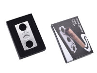 Zigarrenabschneider "Chrom-gebürstet", 2 Klingen