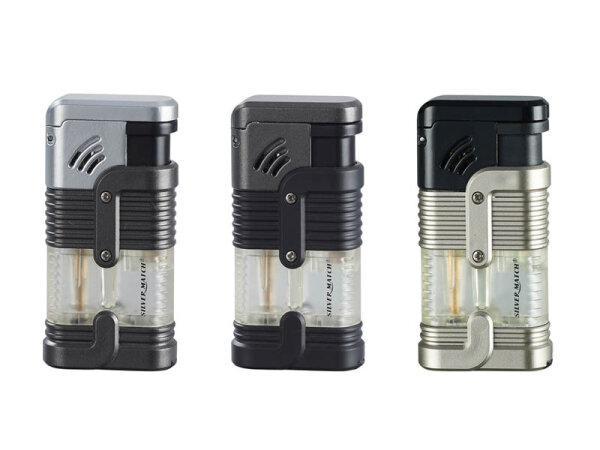 Zigarrenfeuerzeuge "Zagreb", Jet 3er-Flamme inkl. Zigarrenlocher, 6er Display