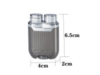 Zigarrenfeuerzeuge "Bucarest", Blaue Flamme, 2er Display