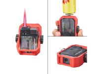 Sturm-, Zigarrenfeuerzeuge "Reykjavik", rote Jet-Flame, 4er Display